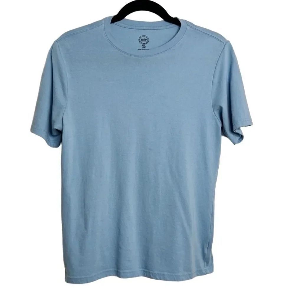 Wonder Nation Soft Short Sleeve Shirt Light Blue XXL